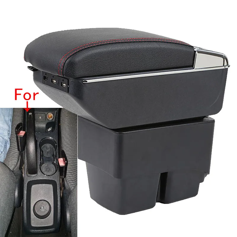 Per Ford Fiesta Box Bracciolo Per Ford Fiesta Mk7 Bracciolo Auto 2009-2017 Scatola Di Immagazzinaggio Dettagli Interni Accessori Facile Installazione