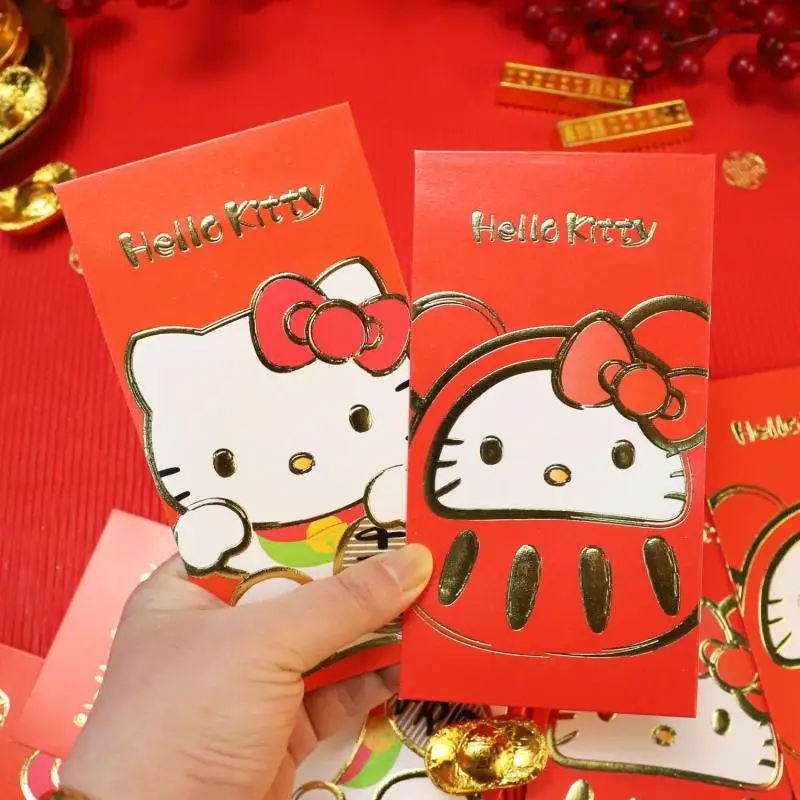 

Sanrio Hello Kitty My Melody Cinnamoroll New Year Cartoon Child Creativity Red Envelope New Year's Money Universal Large Bless