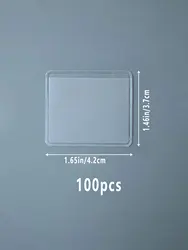 Self - Adhesive PVC Jewelry Display Pouches - Wholesale Gift Storage Bags - 4.2x3.7cm (100pcs)