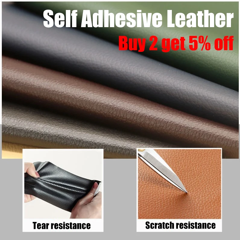Self Adhesive Leather for Sofa Repair Patch Furniture Table Chair Sticker Seat Bag Shoe Bed Fix Mend PU Artificial Leather Skin leather repair tape leather repair sticker leather patch leather repair leather repair patch leather repair material self adhesive leather sticker