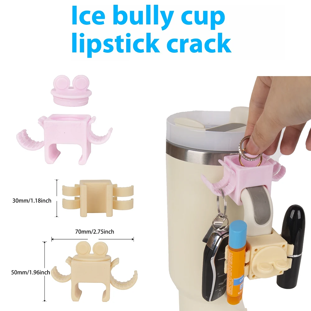 Lipstick Ring Holder Organizer Multifunctional Storage Clip for Stanley 30oz/40oz Cup Handle