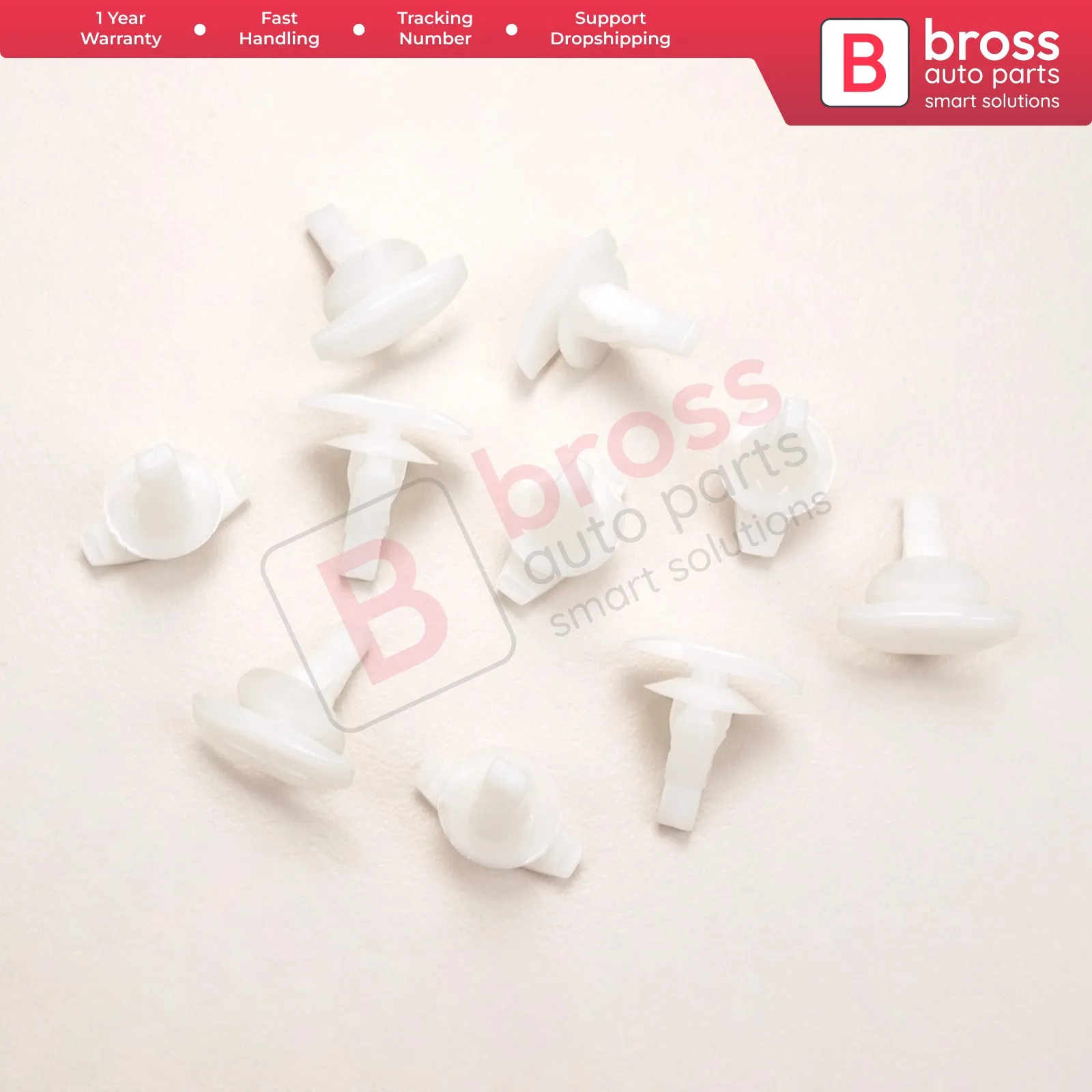 10 Pieces Weatherstrip Retainer for Toyota: 67867-12150