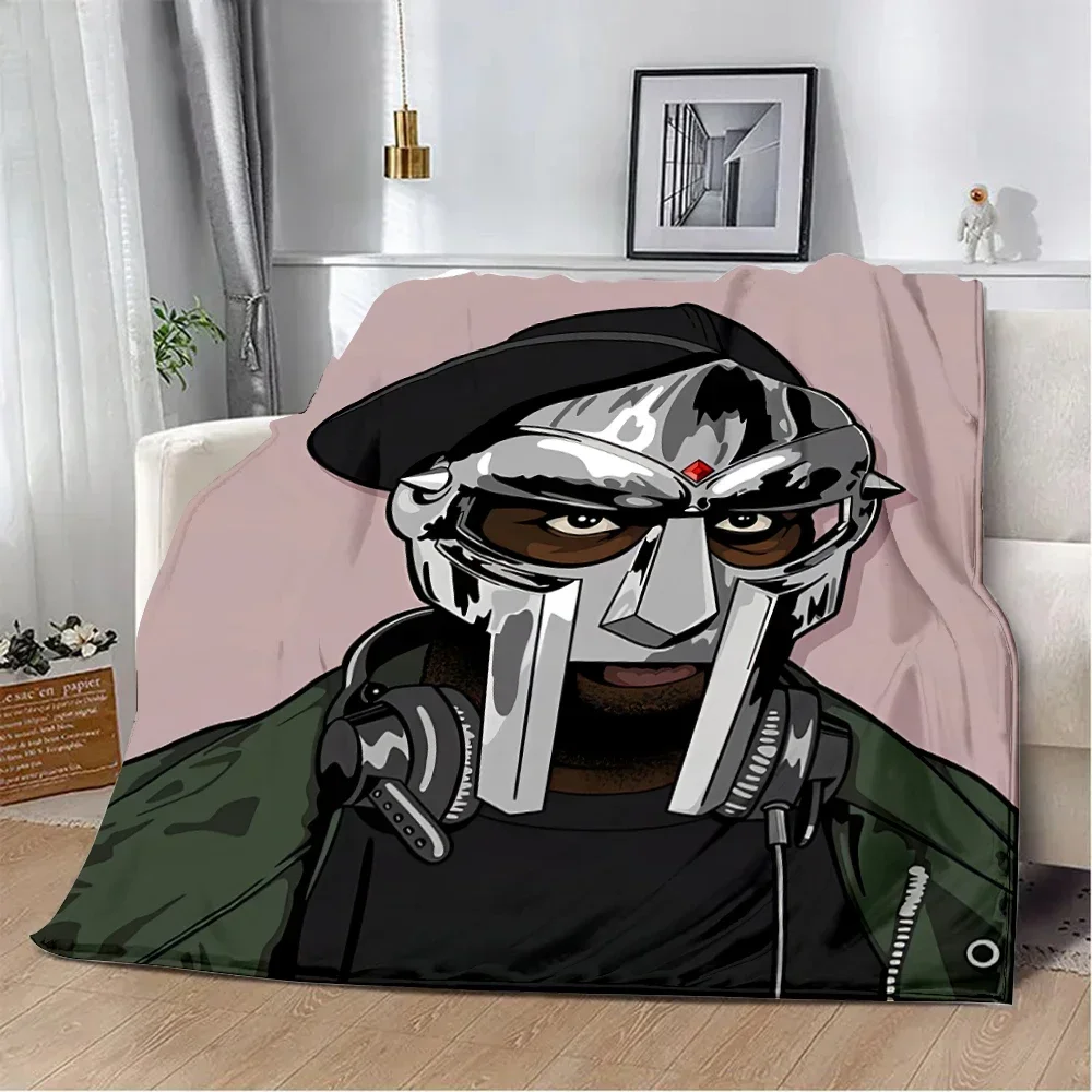 Rapper MF DOOM Hot Singer Printed Blanket Picnic Blankets Warm Blanket Soft and Comfortable Blanket Home Travel Birthday Gift 3
