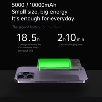 10000mAh Alloy Magnetic Powerbank Magnetic Power Bank Wireless Fast Charger For iPhone 15 14 13 12 11 Backup battery For Magsafe - Image 4