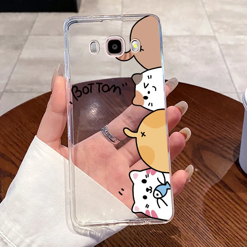 Aesthetic Cute Cat Transparent Phone Case Cover
