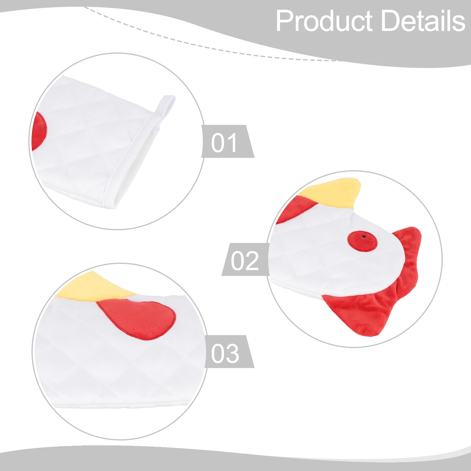 Microwave Oven Glove Oven Mitts Heatproof Mitt BBQ Gloves 1/2Pcs