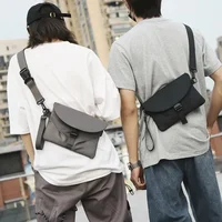 Men Nylon Chest Pack Cellphone Pouch Outdoor Sports Cross-body Bag Casual Running Cycling Sling Bag - Image 2