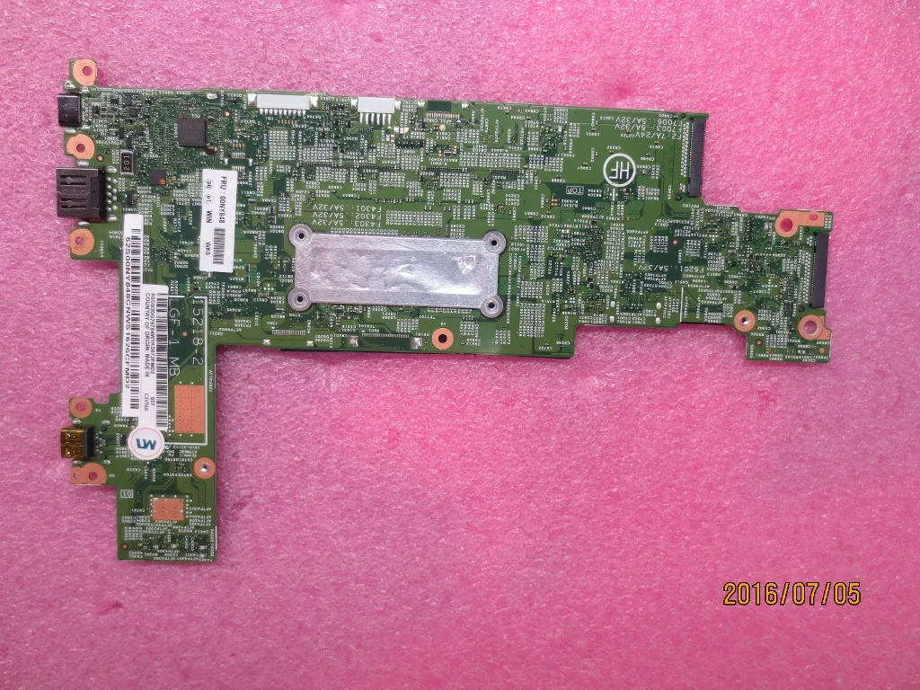 SN 15218-2 FRU 00NY794 CPU M7-6Y75 M5-6Y57 8GB WWAN IR AMT nTPM Model Multiple optional ThinkPad X1 Tablet 1st Gen motherboard