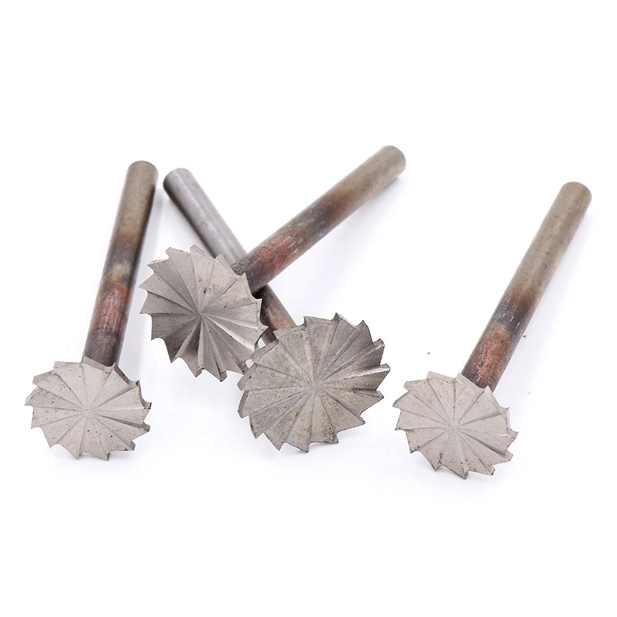 

1pcs 6mm Shank Woodworking Engraving Milling Cutter 15mm-23mm Diamater White Steel Grinding Head Wood Carving Multi-page Knife