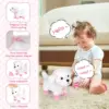 Plush Interactive Toy Dog for Kid, with Leash Walking, Touch Control and Shake Tail Plush Toy  Electronic Pet Best Gift for Girl 5