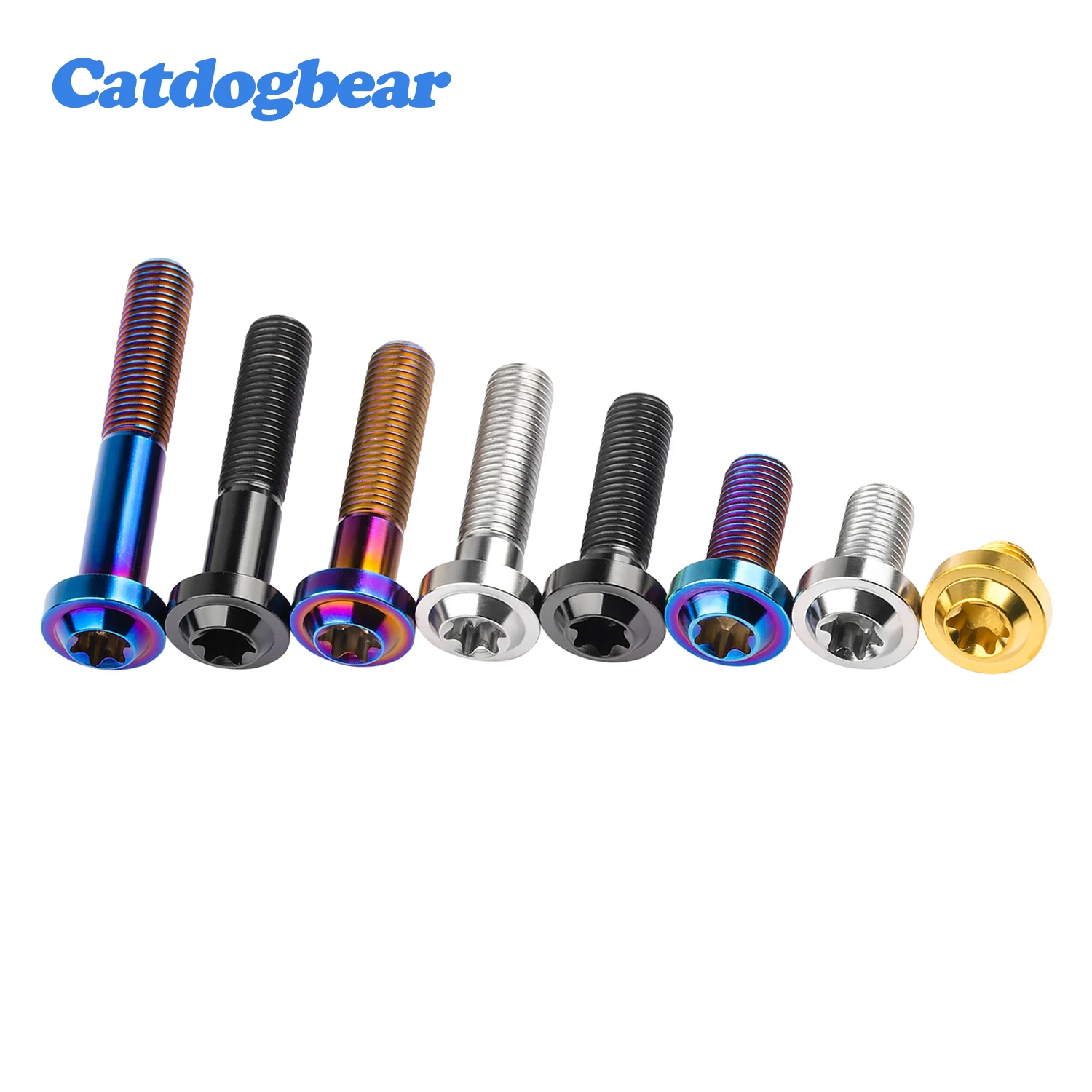 Catdogbear Pcs Titanium Parafusos M10x20 25 30 35 40 45 50 60 65 mm Pitch 1.25 1.5 mm T45 Torx Head Parafusos para Peças de Motocicleta