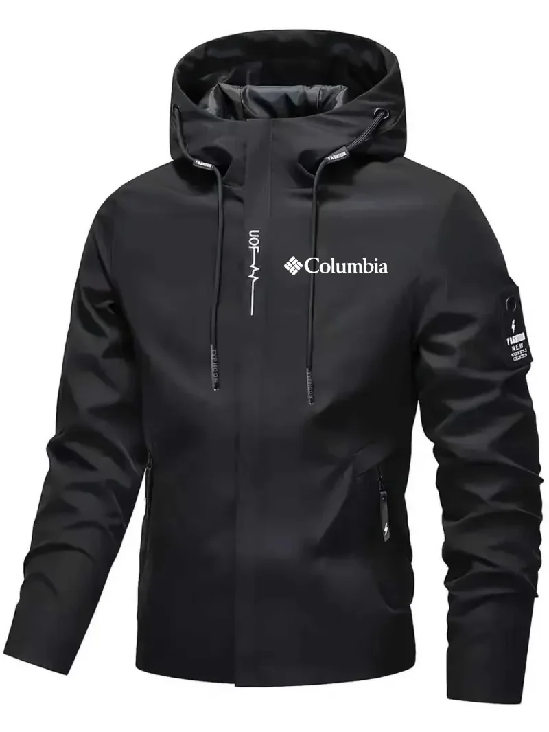 Veste de cyclisme imperméable et légère à capuche pour homme 2026 – Style urbain