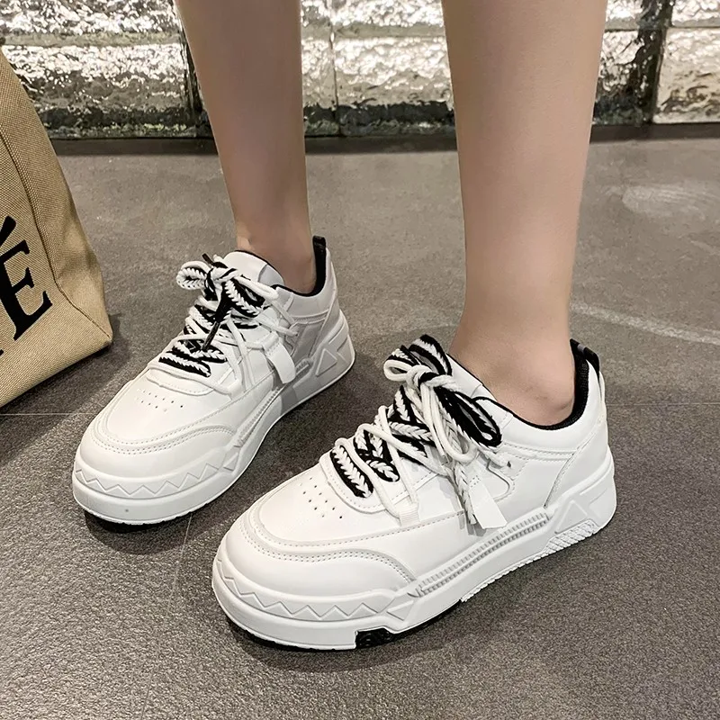 

Autumn Women's Platform Shoes Fashion Comfortable Lace-up Mesh Sneakers Women's All-match Walking Shoes Casual Shoes for Women