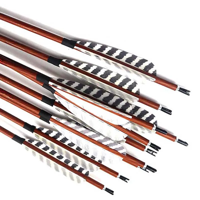 6pc100 Pure Carbon Arrows Spine 300 340 400 450 500 600 700 30/32inch