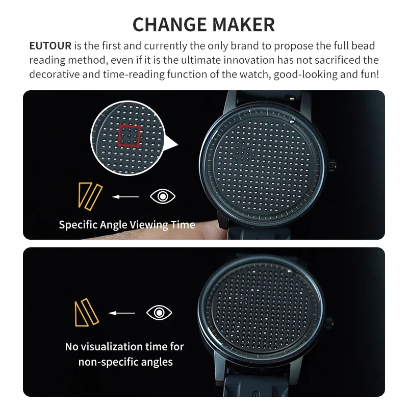 EUTOUR 2025 ساعة كوارتز كاجوال عصرية مغناطيسية جدي...