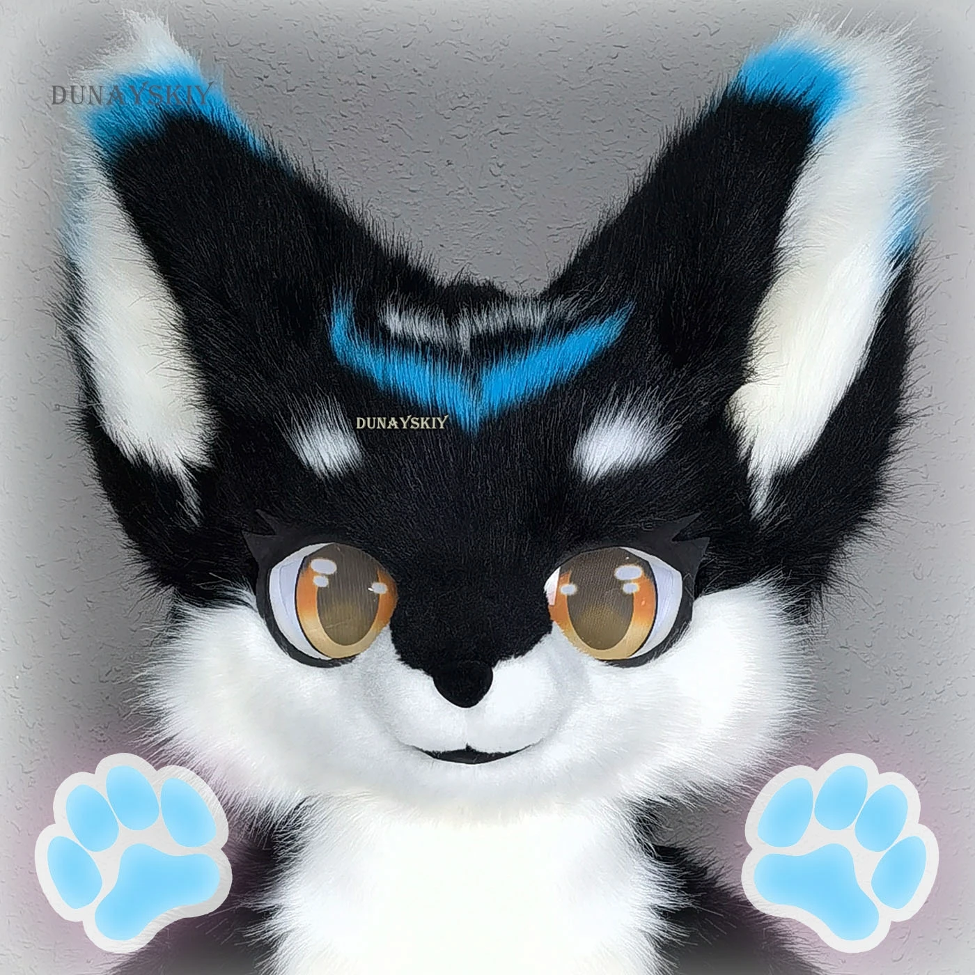 Japans Fursuit Dierenmasker, Harige Dieren Stijl Kap