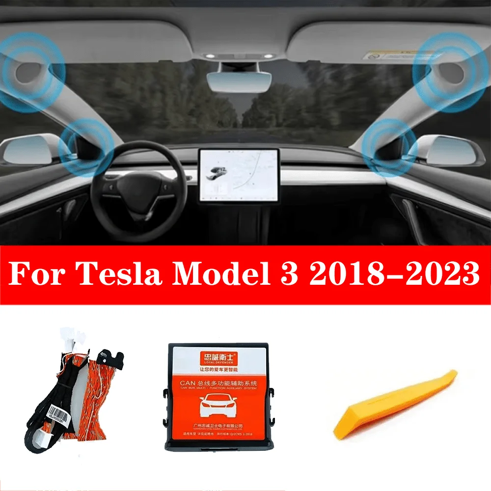 Upgrade Inactive Speaker Activation Wire Harness Fits with DSP for Tesla Model 3-Speakers Cable with DSP Control Box