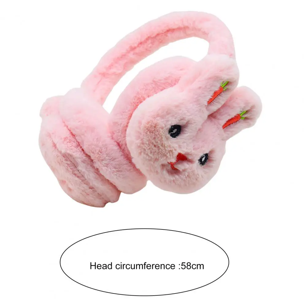 Cozy Ear Warmers Cozy Rabbit Shape Earmuffs for Girls Women Cute Winter Ear Warmers with Adjustable Foldable Design for Outdoor