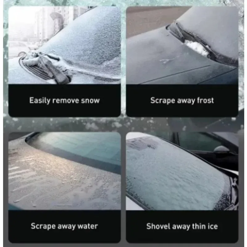 TPU Winter Snow Brush Shovel Tool Car Ice Scraper Windshield Snow Removal Shovel Ice Breaker Remover Cleaning Glass Brush