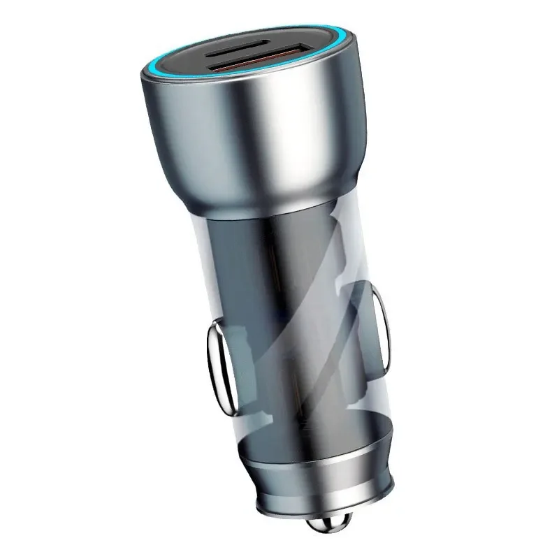 30W PD Type C Car Charger Fast Charging Charger For iPhone 16 Samsung Xiaomi 15 Huawei 2 Ports Car Quick Phone Charger Adapter