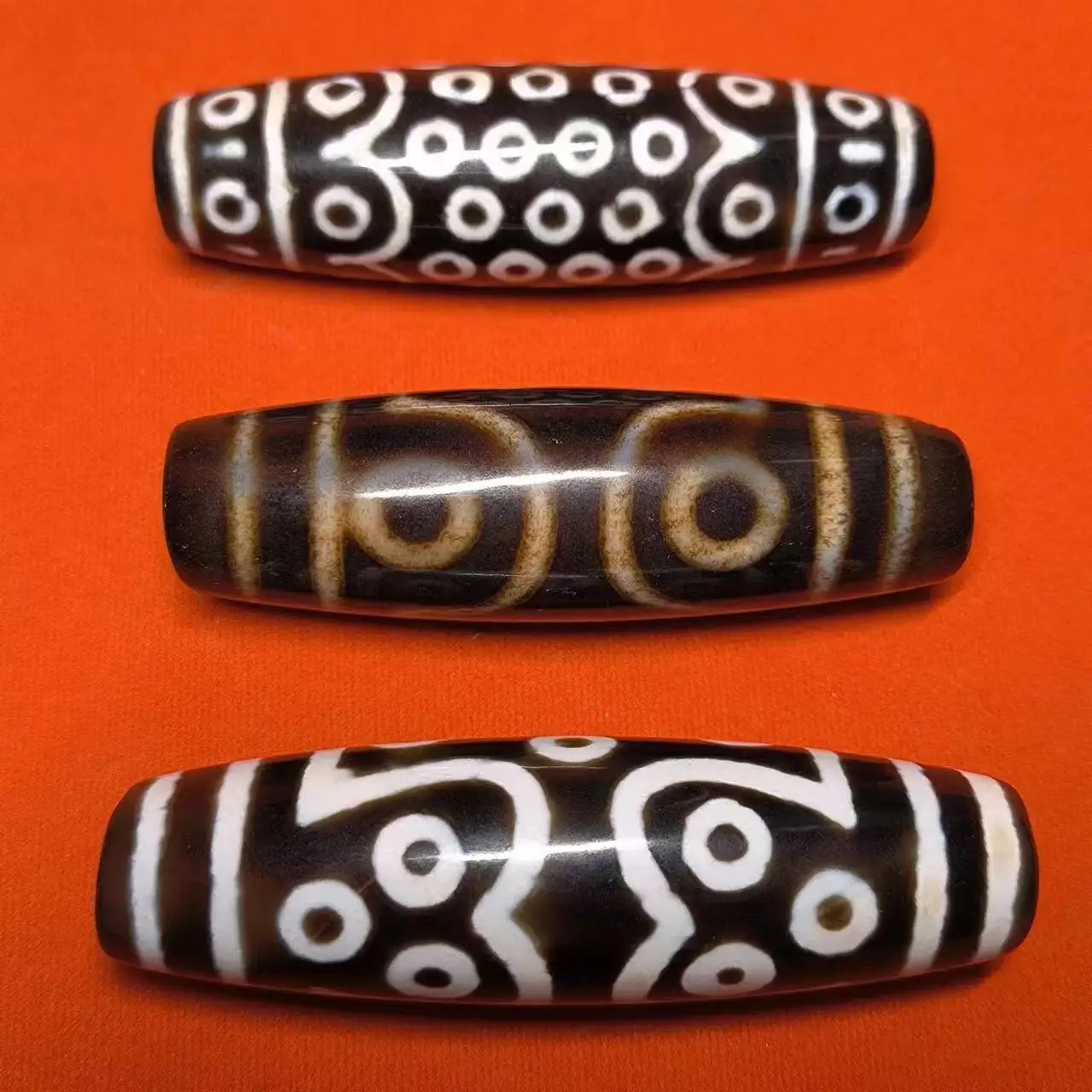 

1pcs/lot natural multi-eyed agate dzi ornaments rare collection 90x25mm ethnic style unique totem amulet jewelry Protect peace