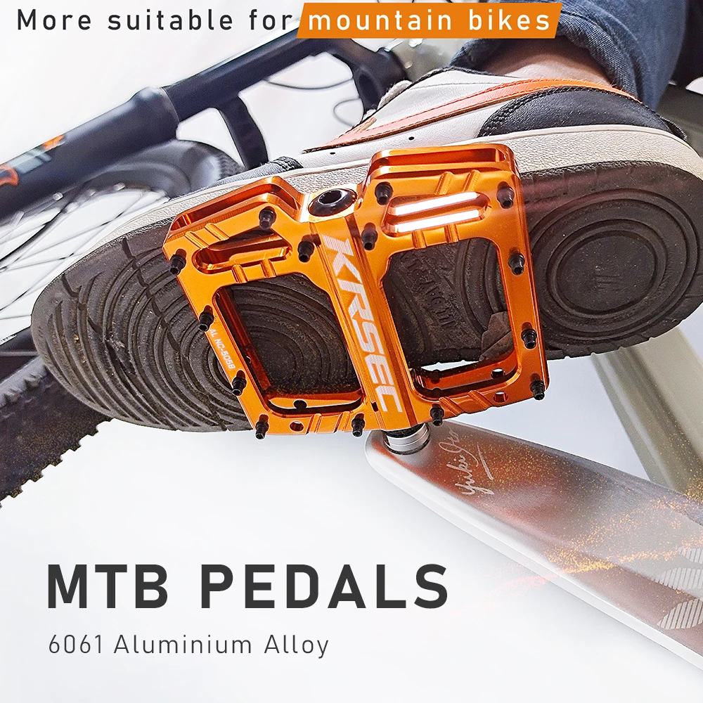 KRSEC S-5058 Trelejede CNC cykelpedaler Aluminium Anti-Slip - Image 5