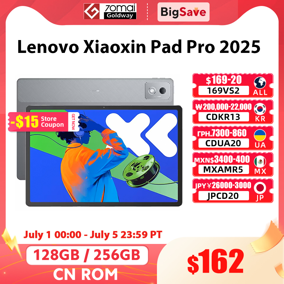  Lenovo Xiaoxin Pad Pro 2025 Dimensity 8300 128GB 256GB ROM 12.7'' LCD 144Hz 2.9K Display 10200mAh 45W Charger ZUI 16 PC Tablet 
