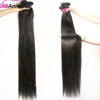 ALIANNA 26Inch Human Hair Bundles 10A Brazilian Raw Hair Weave Bundles 30 38 40 Inch Straight Human Hair Bundles Hair Extensions 2