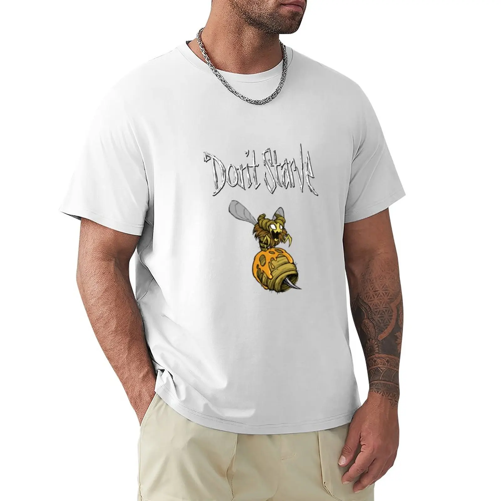 

Футболка с надписью Don't Starve Bee Queen Fan Art, быстросохнущие женские топы, футболки для мужчин, хлопок