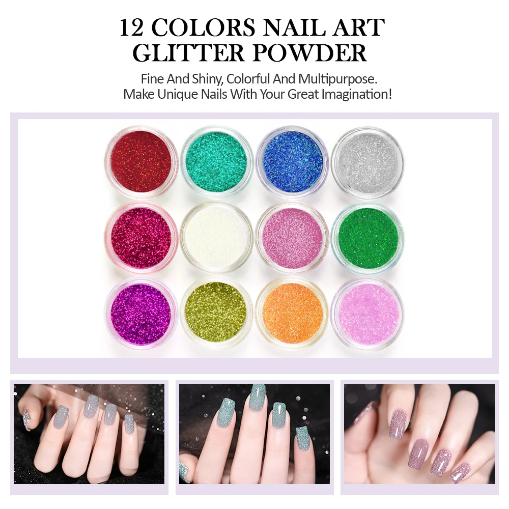 Full Acrylic Nail Kit Acrylic Powder Liquid Manicure Nail Accessories Glitter Powder Nail Decoration Drill Nail Tool Starter Kit 5