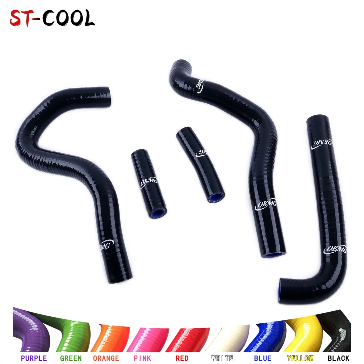 

For KAWASAKI KX 250 1994-2002 KX250 1995 1996 1997 1998 1999 2000 2001 Radiator Hose Silicone Tubes Kit 5Pcs 10 Colors