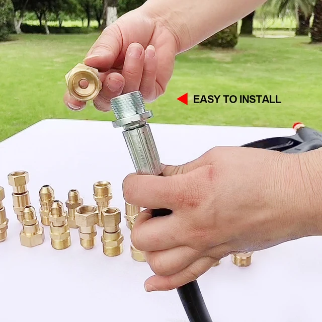 Garden Hose Adapter, Hose Reel Parts Fittings, Brass Replacement Part  Swivel - AliExpress