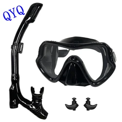 Advanced Easy - Breath Snorkeling and Diving Mask Set (Black)