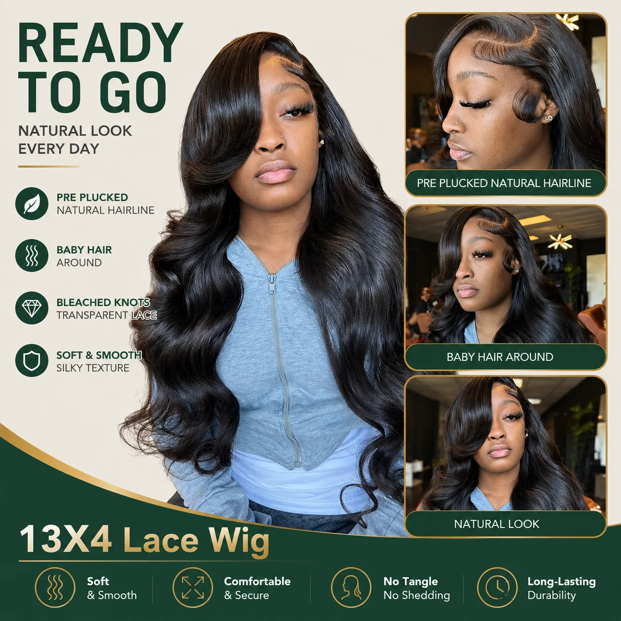 250 Density Body Wave Lace Front Human Hair Wigs 360 Full Lace Frontal Wigs For Women Brazilian 13x6 Pre Plucked With Baby Hair 4