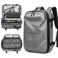 Men's Backpacks Airback Vacuum Travel Business Multifunction High Capacity Expandable Waterproof Fashion Backpack Anti Theft Bag 1