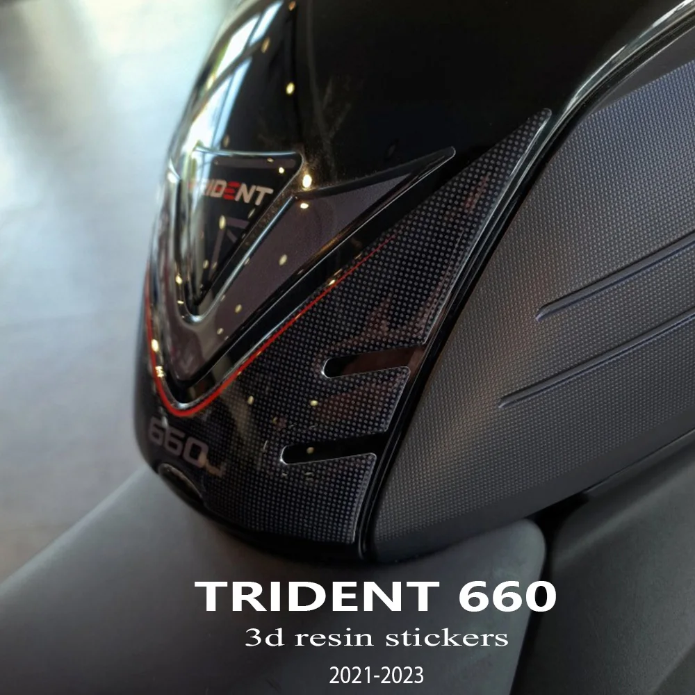 Фото Наклейка Trident 660, Защитная Наклейка на бак мотоцикла 2023, набор 3D гелевых эпоксидных наклеек для Trident 660 Trident660 2021- №1