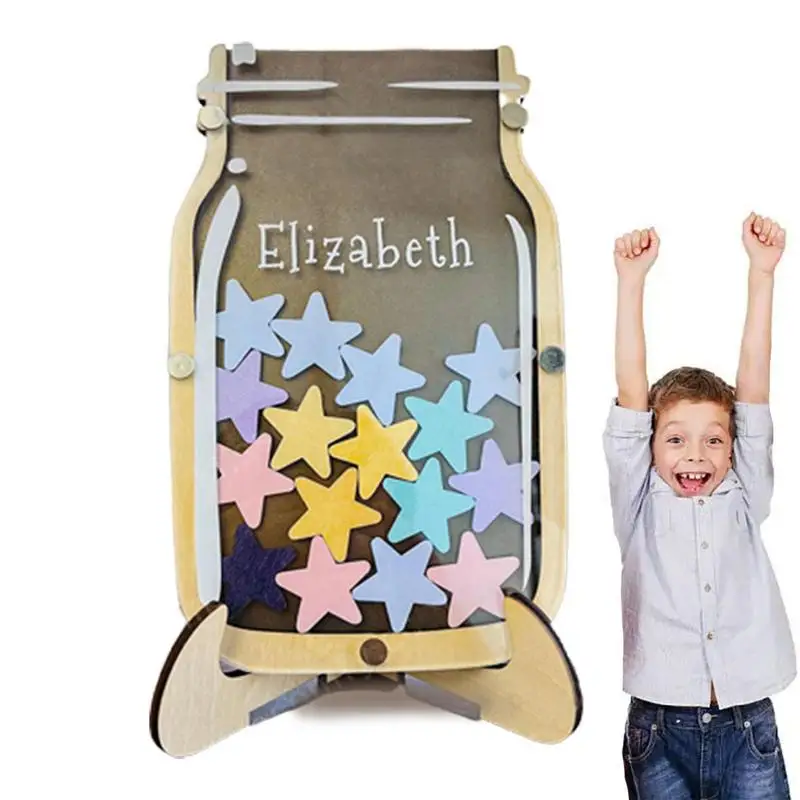 Stern Belohnung sglas Holz T pfchen Trainings tabelle Belohnung Stern Belohnung sglas Holz T pfchen Trainings tabelle Belohnung