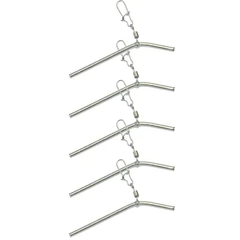 5PCS 50mm/70mm/90mm Small Style Brass Tube Fishing Tackle Anti Tangle Booms Fishing Balance Connector Carp Fish Accessories