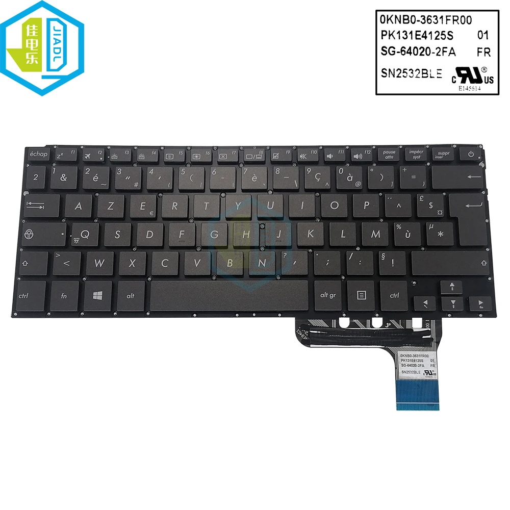 Teclado Azerty para Asus Zenbook Russian ru Teclado Retroiluminado para Ux302 Ux302la Ux302lg Ux303 Ux303ua Ux303la 0knb03629ar00 - Imagem 6