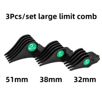 3Pcs/Set Hair Clipper Guards Large Limit Comb For WAHL Hair Cutting Machine Barber Shop Pro Cutting Guide Combs 32/38/51mm Y1018 1