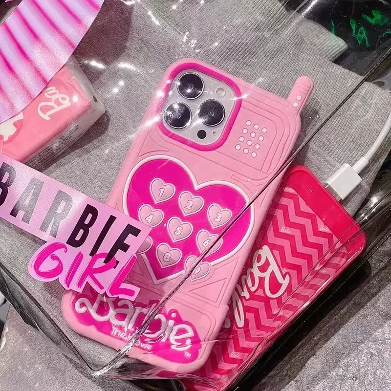 Custodia Per Telefono Barbie Princess Pink Sweet Girls Per Iphone 15 14 13 12 11 Pro Max 14 Plus Custodia Custodia Antiurto Per Cartoni Animati Di Lus