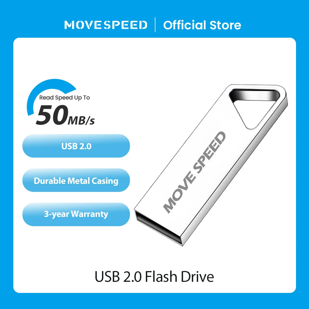 MOVESPEED портативный USB флеш-накопитель, 64 ГБ, 32 ГБ, 16 ГБ, 8 Гб