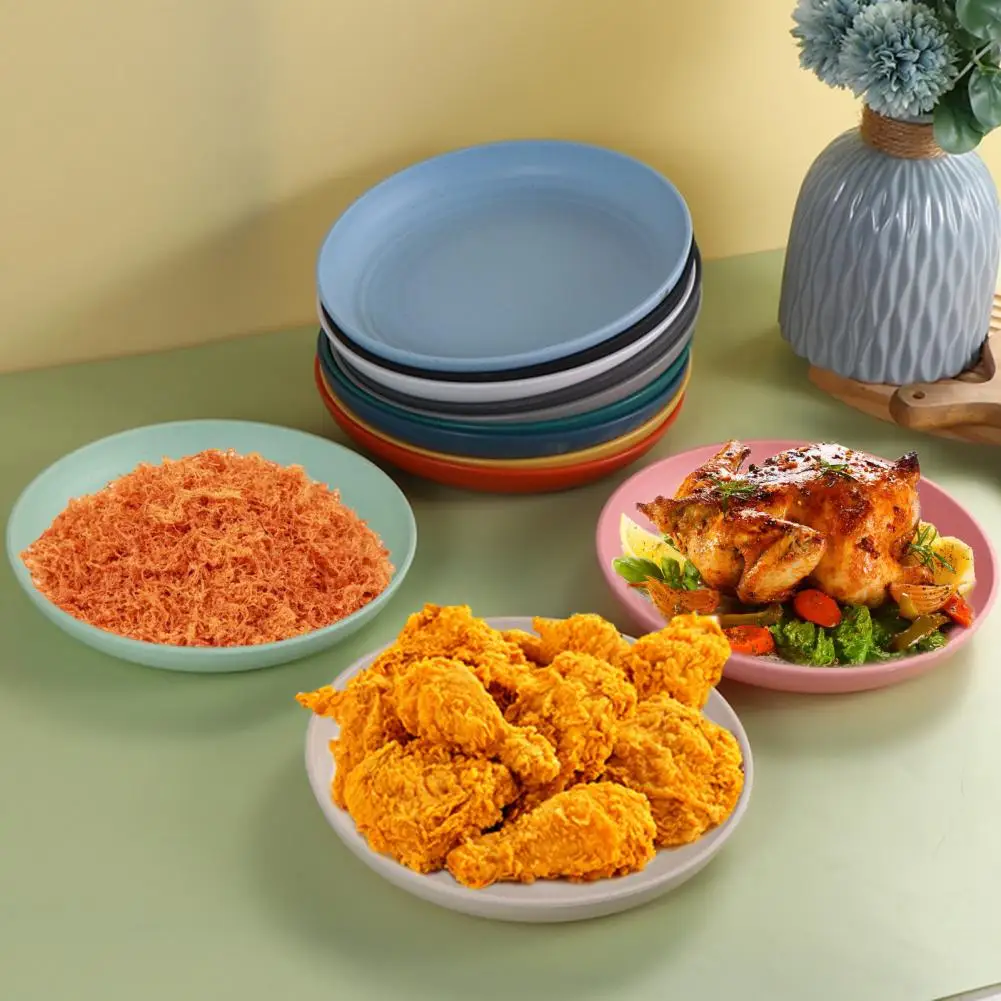 Durable Dinner Plates Bpa-free Dining Plates Eco-friendly Dinner Set for Occasions Bpa-free Microwave Safe Salad Pasta