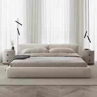 Lit de rangement au Design moderne, rouleau souple, luxueux lit sur pied en bois, Simple, Double Camarotes Para dortoir, meubles de chambre à coucher 2