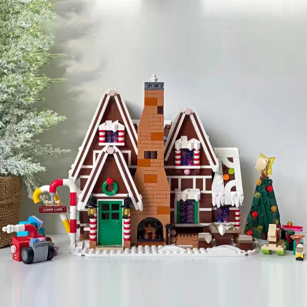 Compatible 10267 Winter Village Ideas Gingerbread House Model Building