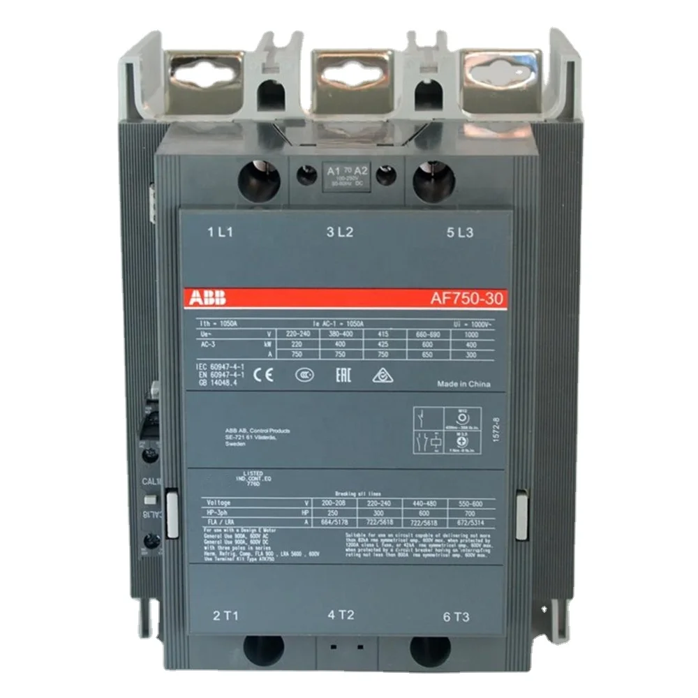 Asea Brown Boveri AF Series AC/DC Contactor 3P 205A 1SFL527002R1311 AF205-30-11-13 100-250V50/60HZ-DC