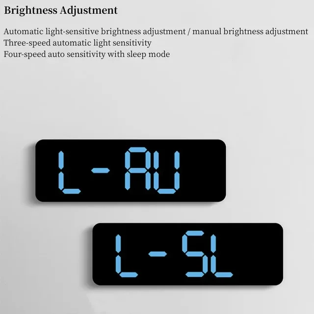 Large LED Digital Desk Clock 4