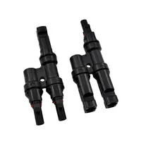 1 paire de connecteurs solaires PV IP67 approuvés 2 à 1 T branche mâle et femelle solaire 100% PP0 parallèle bricolage MC2.5 4 MC6Solar Kits système 1