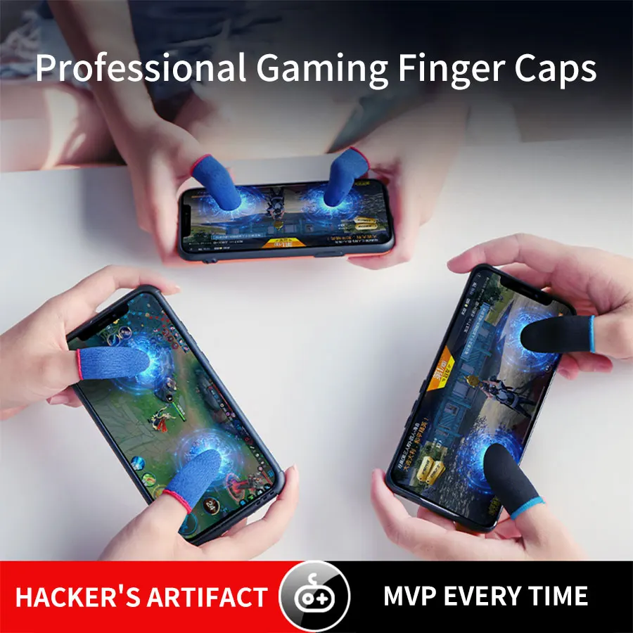 48pcs Mobile Game Finger Cuff Fibroid Sweatproof Anti-slip Touch Screen Finger Cuff Breathable Gaming Fingertip Cover For Gamer