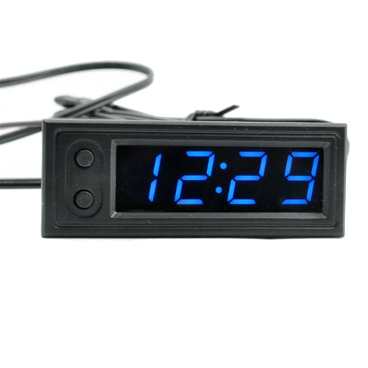 

Car Clock Universal Automotive Digital Clock Date 3 in 1 LCD Display Electronic Temperature Noctilucent Trim